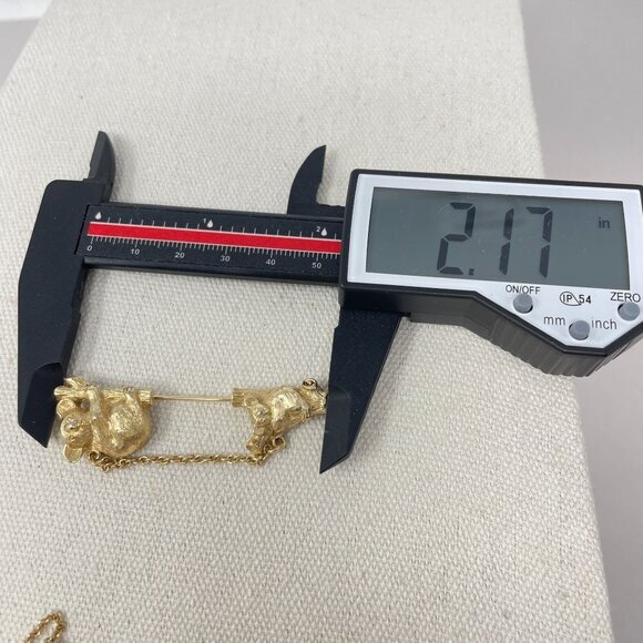 Avon Lot of 3 Brooches Telephone Koala Key Gold-Tone Vintage Stick Pin Classic - Picture 10 of 10